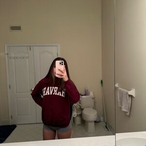 Fanatics maroon Harvard hoodie size XS